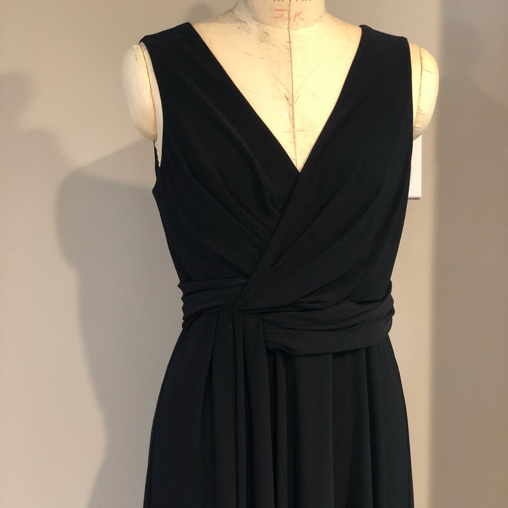 NWT DKNY Black Wrap Dress - Size 12